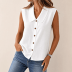 Vera | Sleeveless V-Neck Blouse