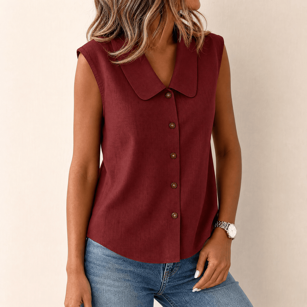 Vera | Sleeveless V-Neck Blouse