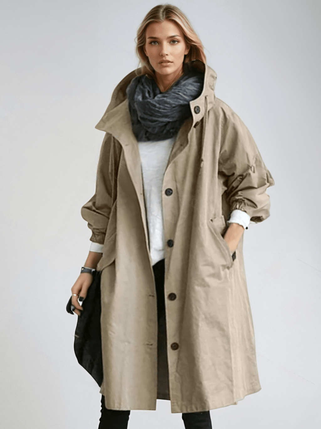 Henrietta | Relaxed Tailored Trench Coat with Spacious Pockets