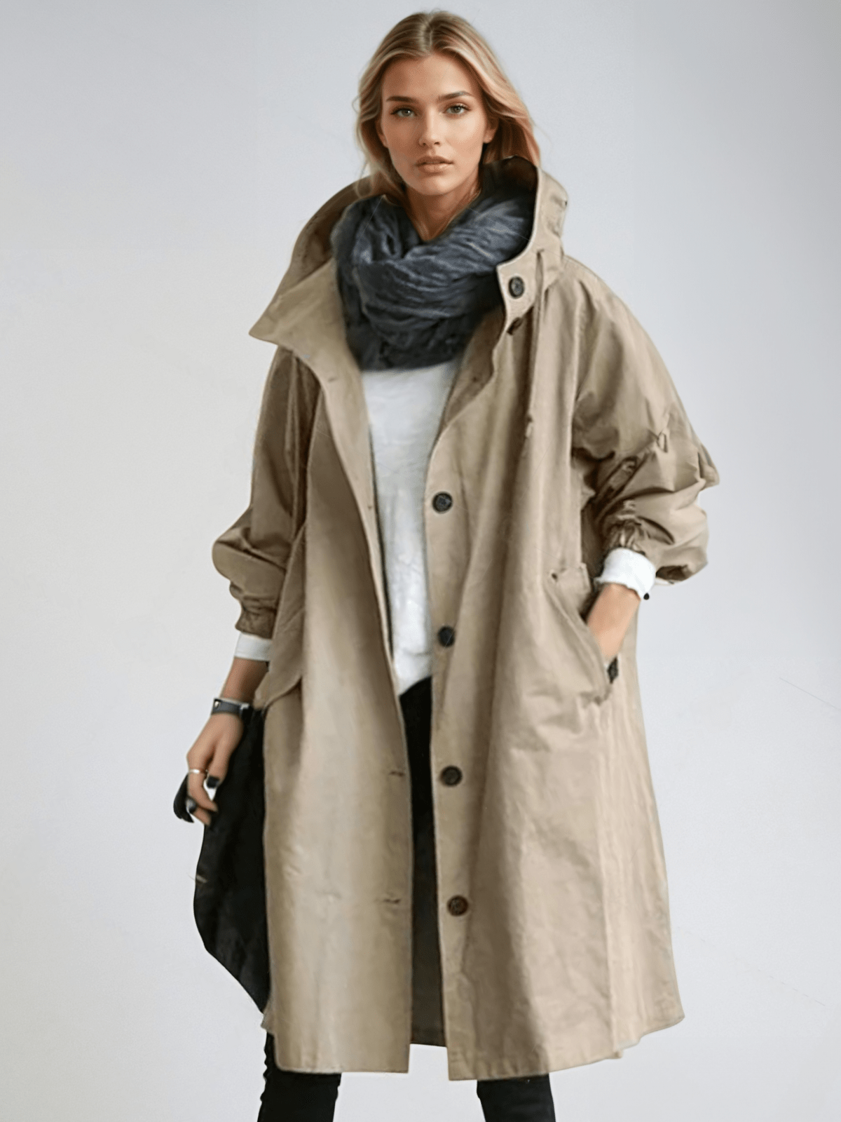 Henrietta | Relaxed Tailored Trench Coat with Spacious Pockets
