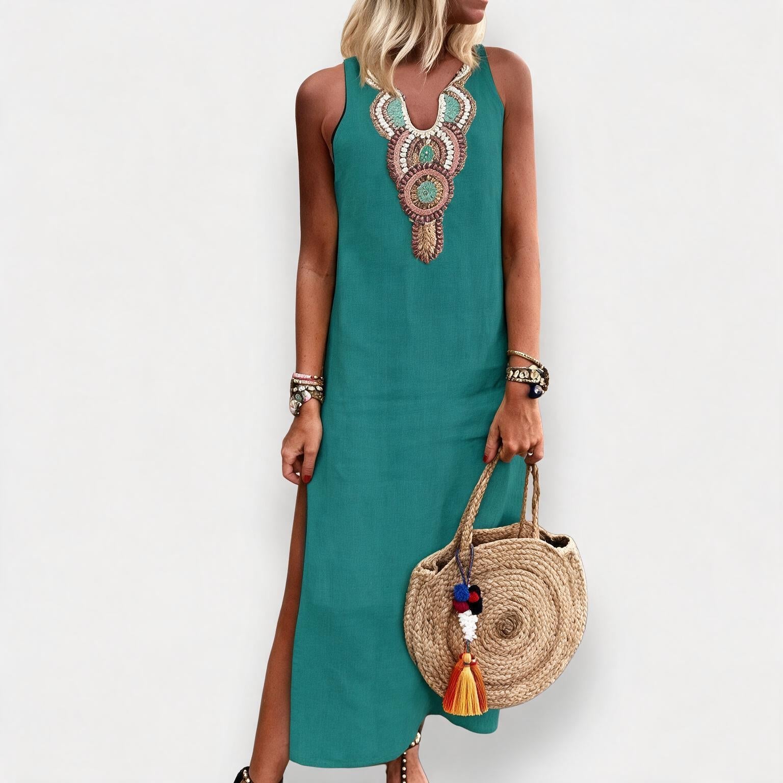 Sunny | Embroidered Boho Dress