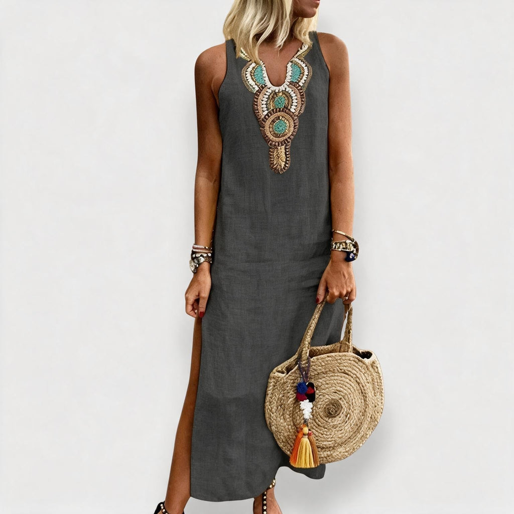 Sunny | Embroidered Boho Dress