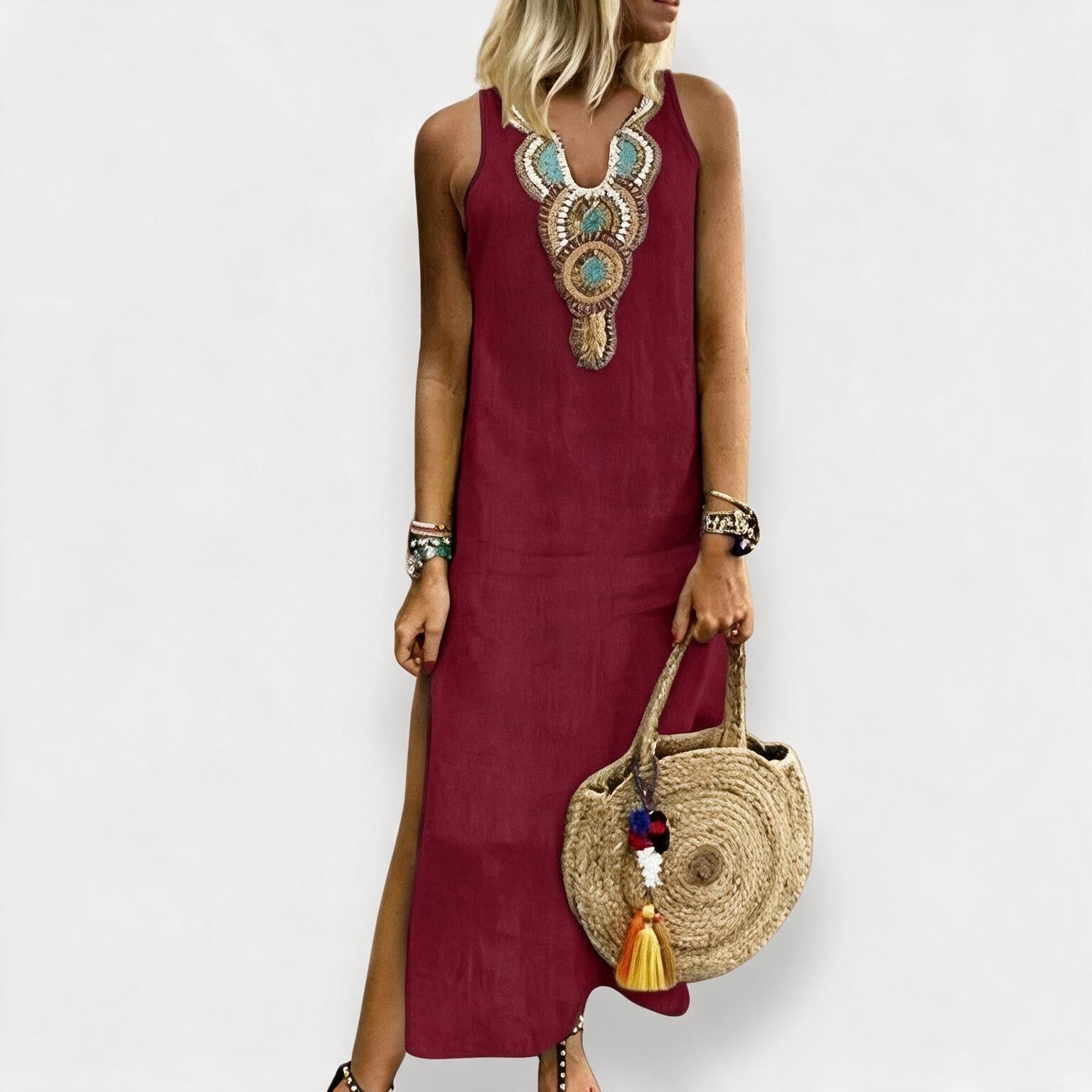 Sunny | Embroidered Boho Dress