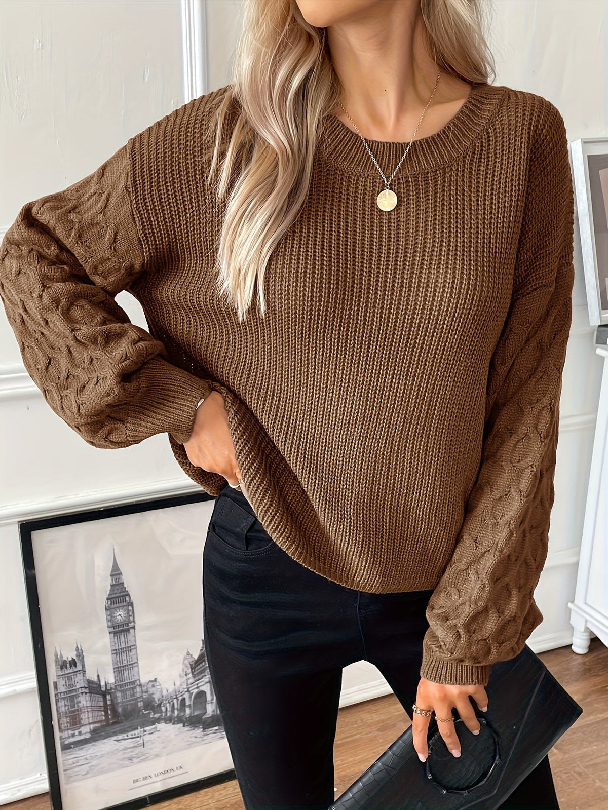 Wrenley | Diamond Knit Pullover
