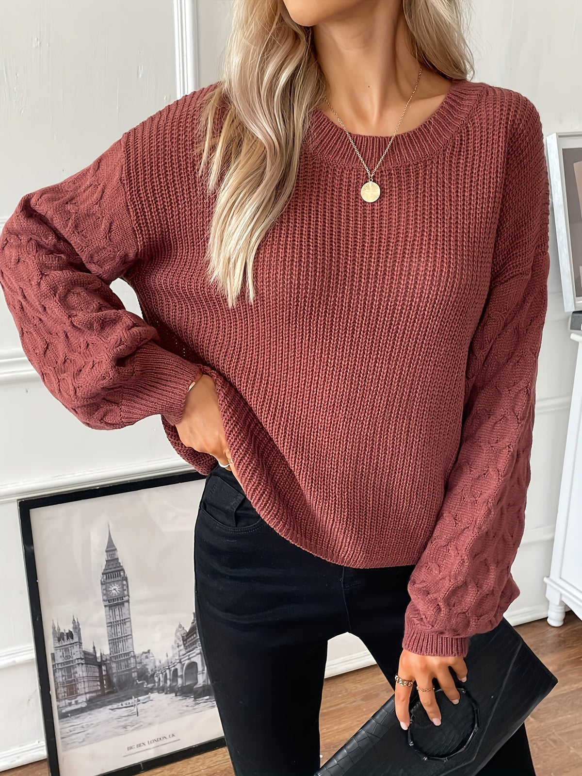 Wrenley | Diamond Knit Pullover
