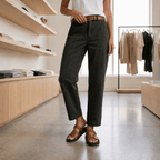 Beatrice | High Waist Tapered Trousers with Pockets