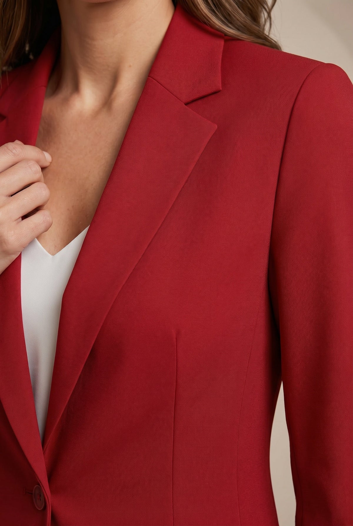 Estella | Tailored Blazer Lapel Collar Button Closure Slim Fit