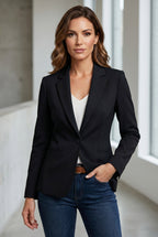 Estella | Tailored Blazer Lapel Collar Button Closure Slim Fit