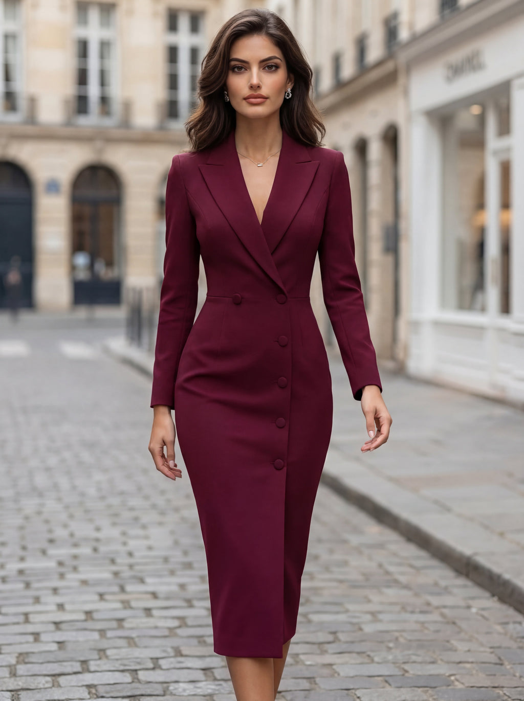 Josephina | Tailored Midi Blazer Dress