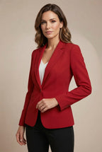 Estella | Tailored Blazer Lapel Collar Button Closure Slim Fit