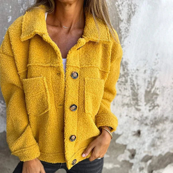 Dahlia | Women's Short Jacket with Lapels and Pockets
