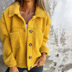 Dahlia | Women's Short Jacket with Lapels and Pockets