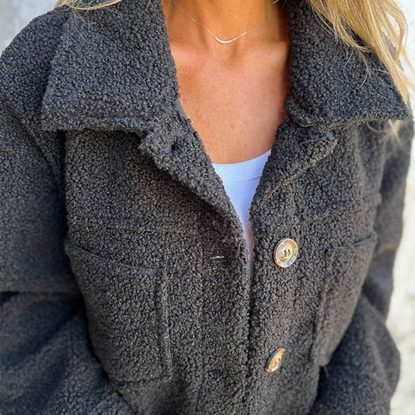 Dahlia | Women's Short Jacket with Lapels and Pockets