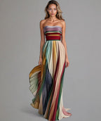 Isabelle | Sleeveless Colored Maxi Dress
