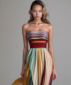 Isabelle | Sleeveless Colored Maxi Dress