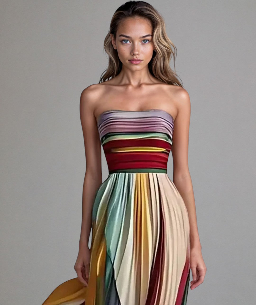 Isabelle | Sleeveless Colored Maxi Dress