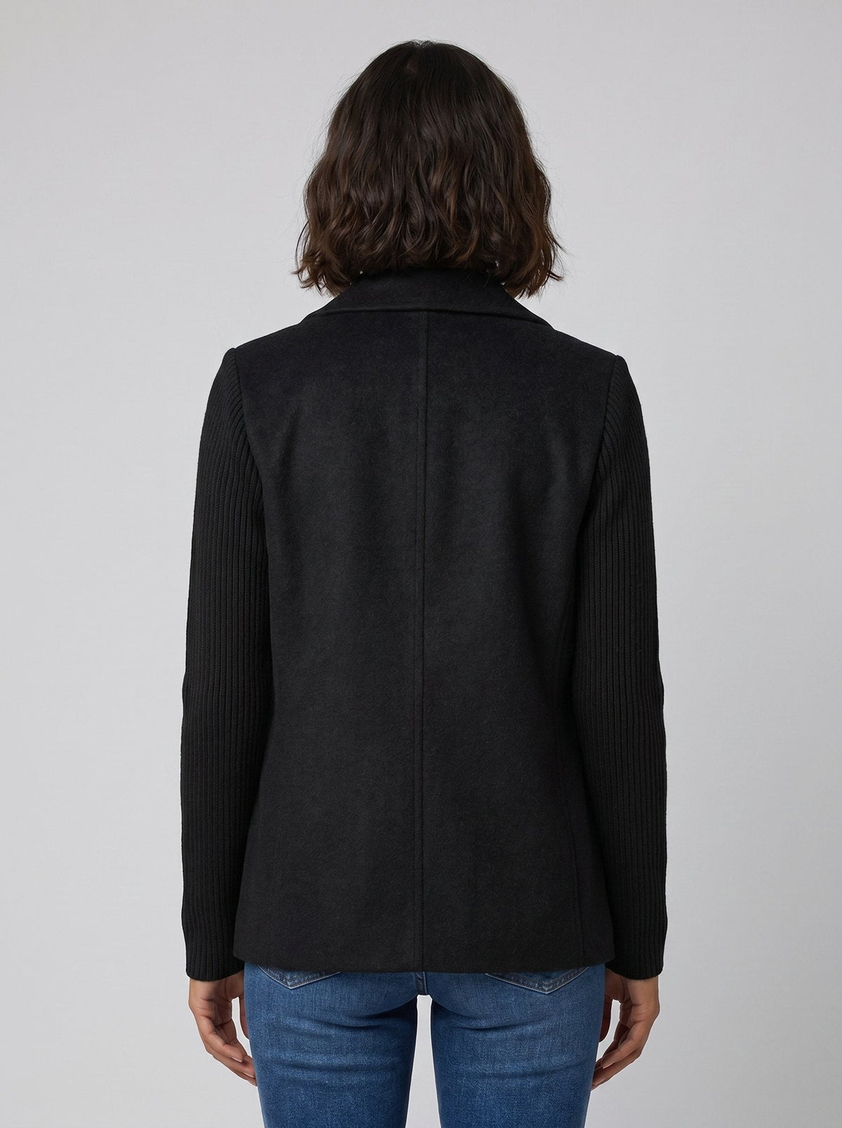 Amora | Knit Sleeve Blazer