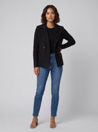 Amora | Knit Sleeve Blazer