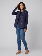 Amora | Knit Sleeve Blazer