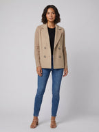 Amora | Knit Sleeve Blazer