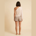 Tamsin | One Shoulder Rosette Blouse