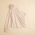 Tamsin | One Shoulder Rosette Blouse
