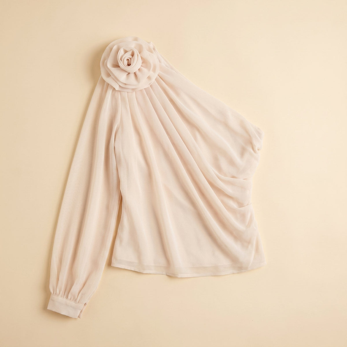 Tamsin | One Shoulder Rosette Blouse