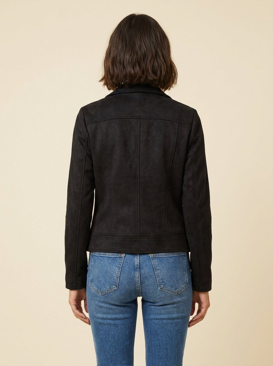 Brielle | Faux Leather Moto Jacket