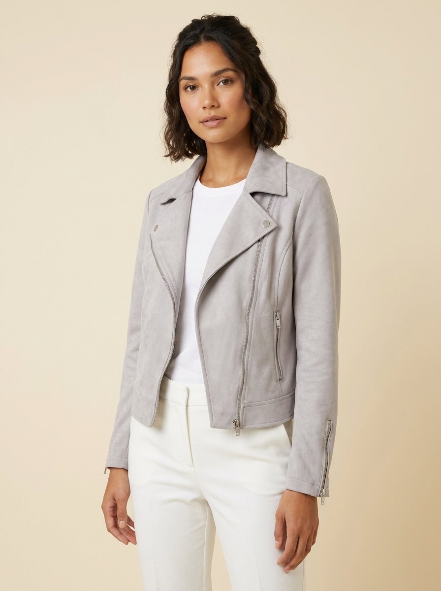 Brielle | Faux Leather Moto Jacket