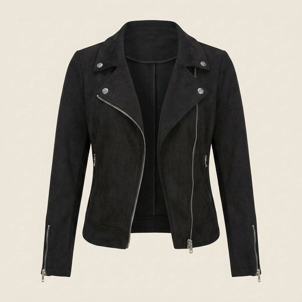 Brielle | Faux Leather Moto Jacket