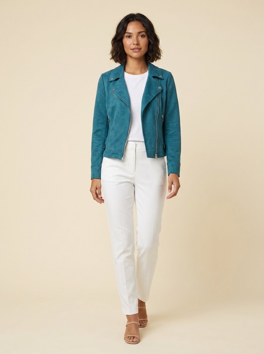 Brielle | Faux Leather Moto Jacket