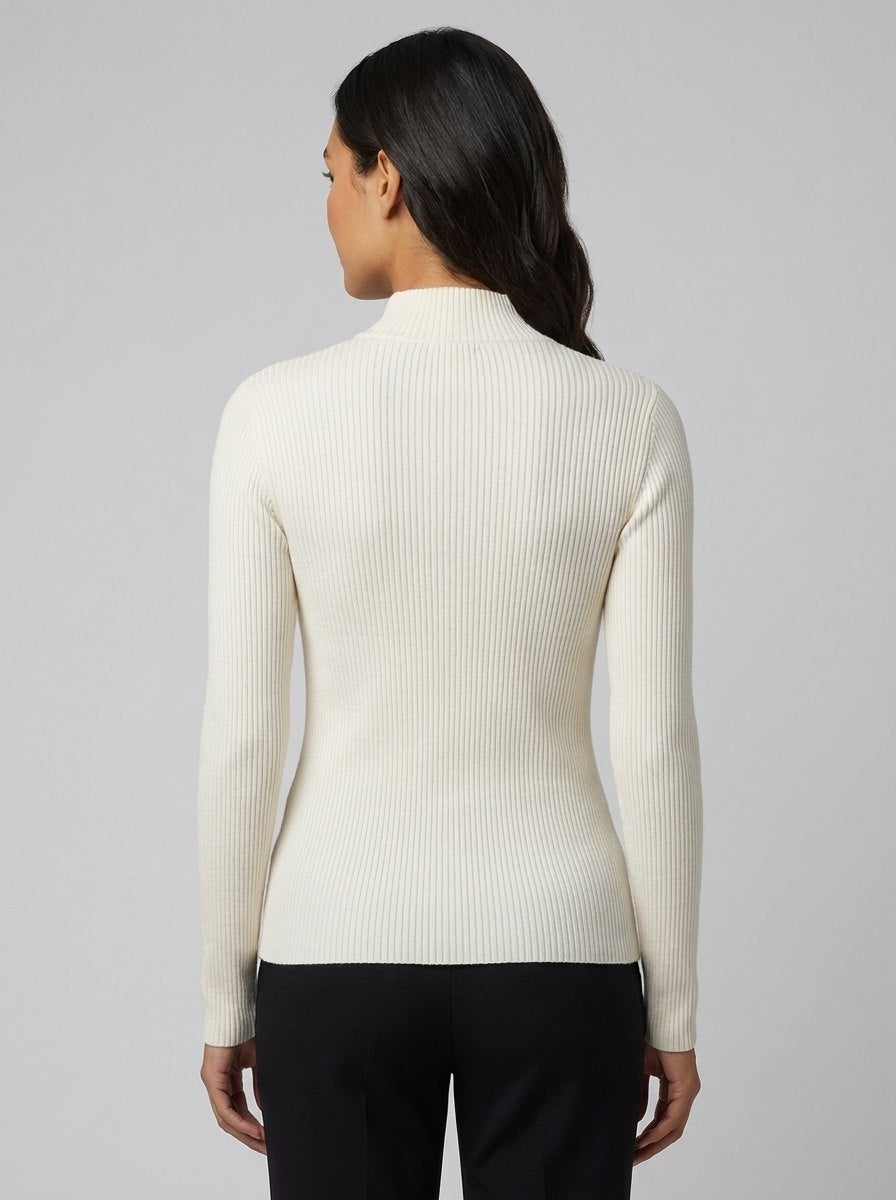 Holly | Stand Collar Knit Cardigan