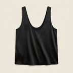 Rosaline | Satin Plunge Tank