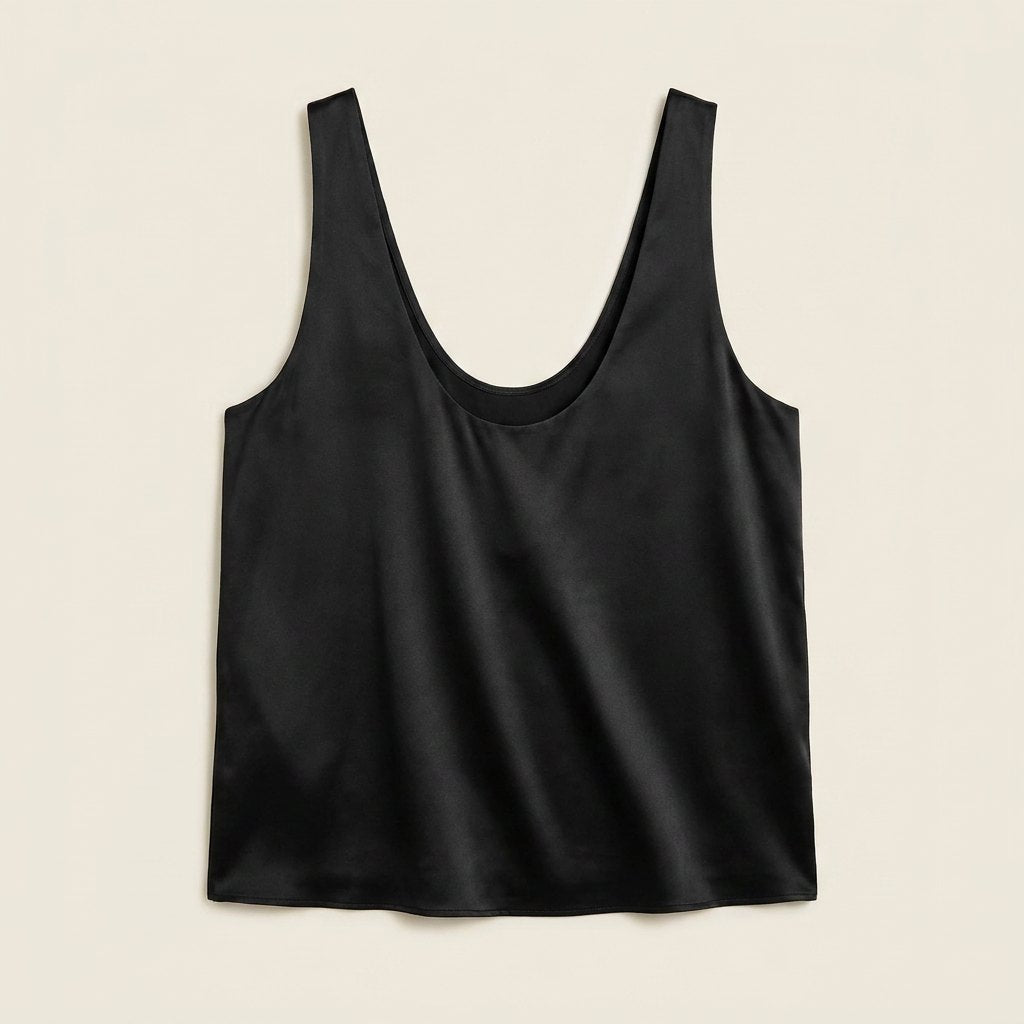 Rosaline | Satin Plunge Tank