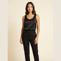 Rosaline | Satin Plunge Tank