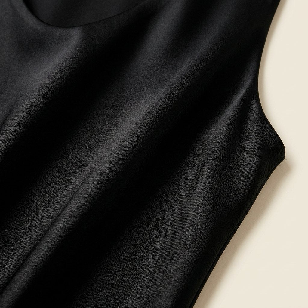 Rosaline | Satin Plunge Tank