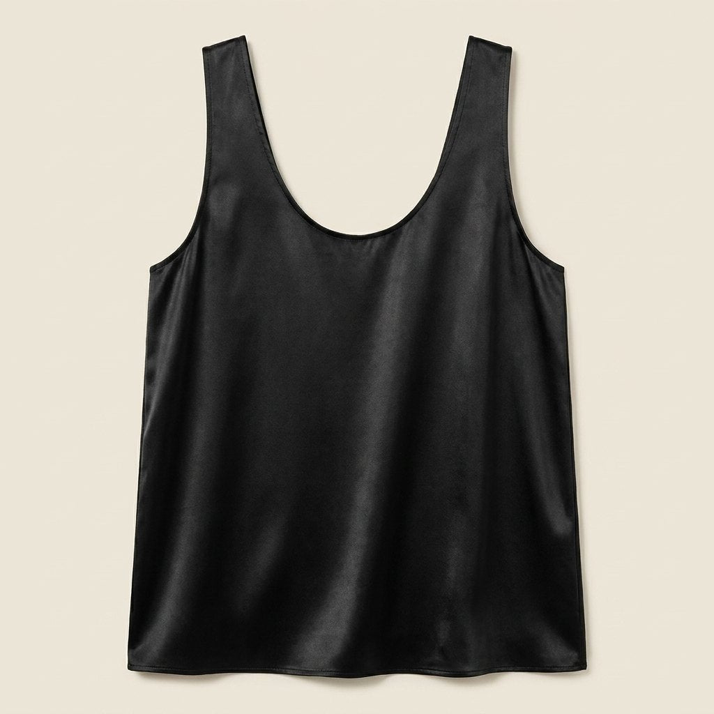 Rosaline | Satin Plunge Tank
