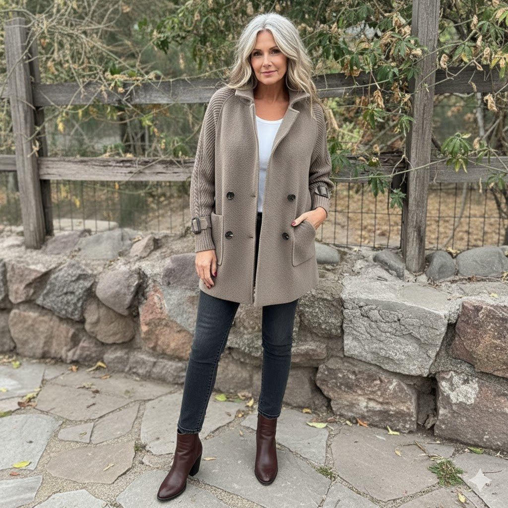 Faye | Women's Mid-Length Double-Breasted Coat