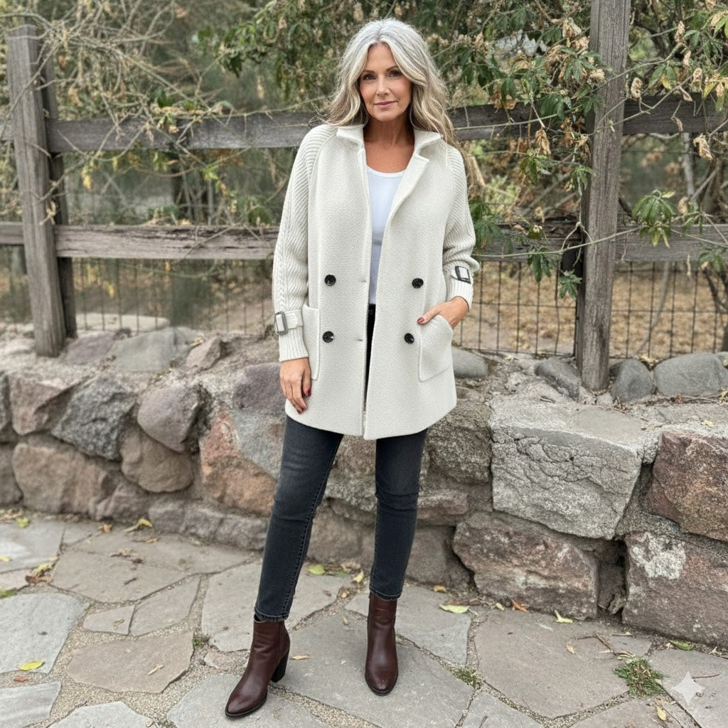 Faye | Women's Mid-Length Double-Breasted Coat
