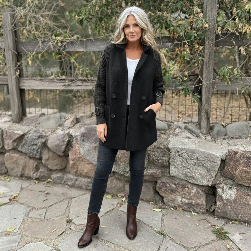 Faye | Women's Mid-Length Double-Breasted Coat